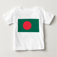 Baby T-shirt met vlag van Bangladesh