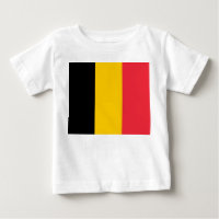 Baby T-shirt met vlag van België