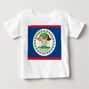 Baby T-shirt met vlag van Belize