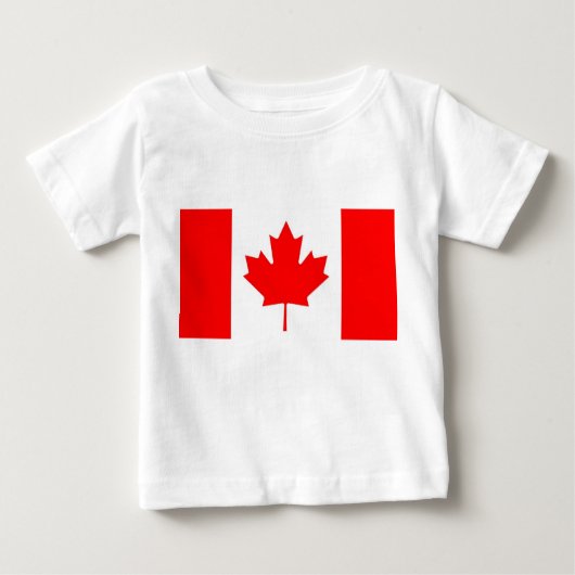 Baby T-shirt met vlag van Canada (Voorkant)