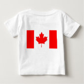 Baby T-shirt met vlag van Canada (Achterkant)