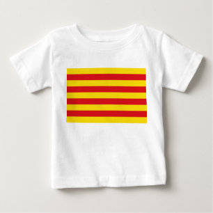 Baby T-shirt met vlag van Catalonië
