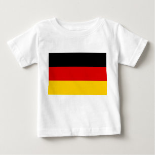 Baby T-shirt met vlag van Duitsland