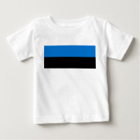 Baby T-shirt met vlag van Estland