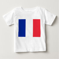 Baby T-shirt met vlag van Frankrijk