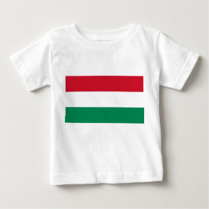 Baby T-shirt met vlag van Hongarije