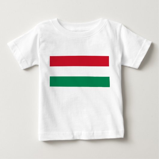 Baby T-shirt met vlag van Hongarije (Voorkant)