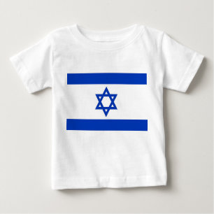 Baby T-shirt met vlag van Israël