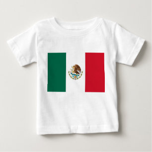 Baby T-shirt met vlag van Mexico