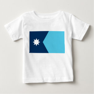 Baby T-shirt met vlag van Minnesota, VS