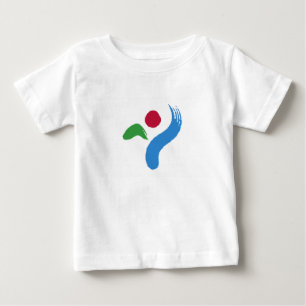 Baby T-shirt met vlag van Seoul