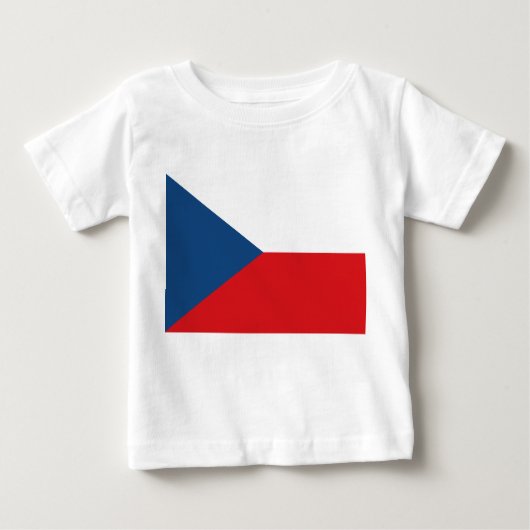 Baby T-shirt met vlag van Tsjechië (Voorkant)