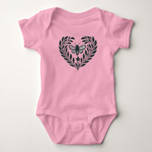 Baby T-shirt met vlinder en takken