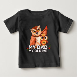 Baby T-shirt: Mijn vader Mijn oude ik (zwart)