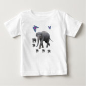 Baby T-shirt olifant (Voorkant)