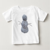 Baby T-shirt – Sneeuwman (Voorkant)
