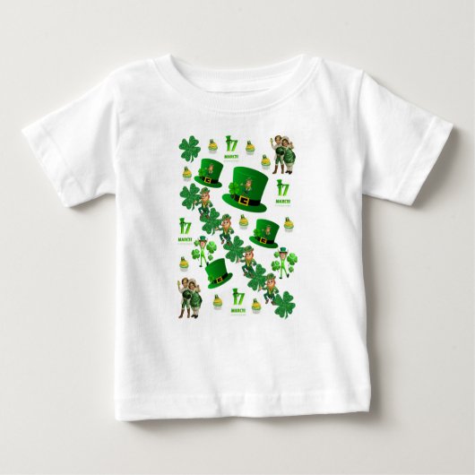 Baby T-shirt St. Patrick's Day (Voorkant)