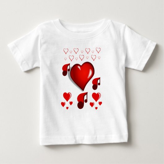 Baby T-shirt Valentijnsdag (Voorkant)