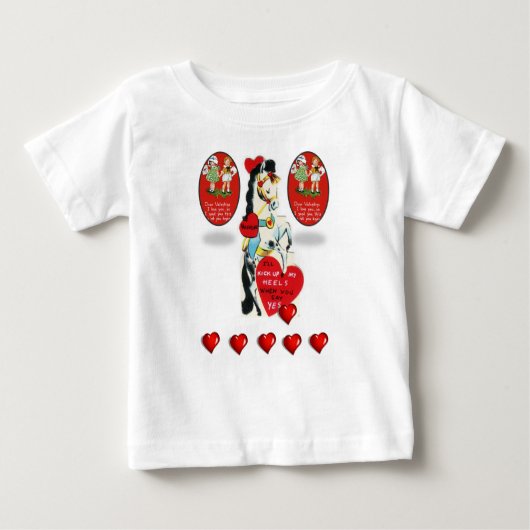 Baby T-shirt Valentijnsdag (Voorkant)