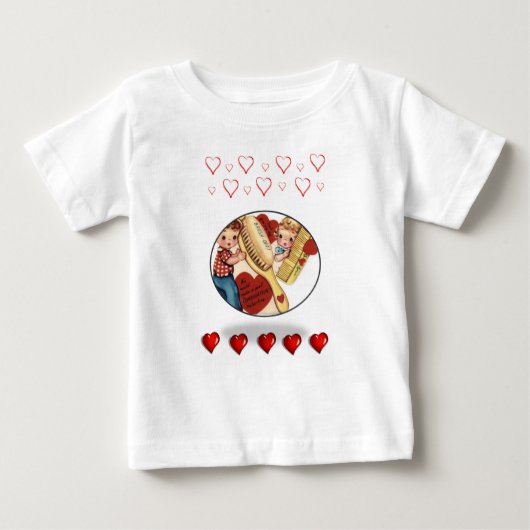 Baby T-shirt Valentijnsdag (Voorkant)
