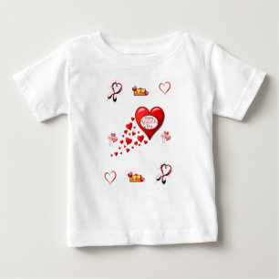 Baby T-shirt Valentijnsdag