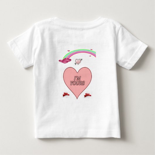 Baby T-shirt Valentijnsdag (Achterkant)