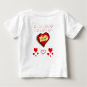 Baby T-shirt Valentijnsdag (Achterkant)