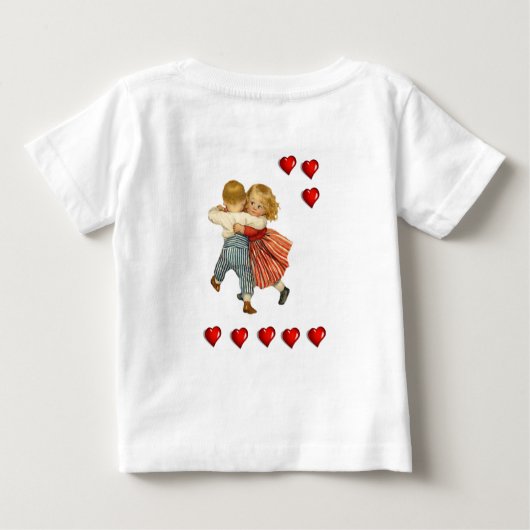 Baby T-shirt Valentijnsdag (Achterkant)