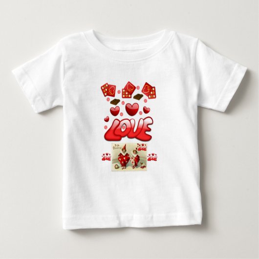 Baby T-shirt Valentijnsdag (Voorkant)