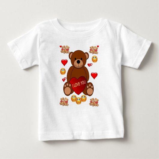 Baby T-shirt Valentijnsdag (Voorkant)