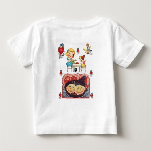 Baby T-shirt Valentijnsdag (Achterkant)