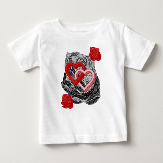 Baby T-shirt Valentijnsdag (Voorkant)