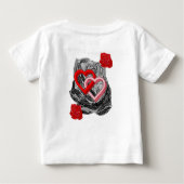 Baby T-shirt Valentijnsdag (Achterkant)