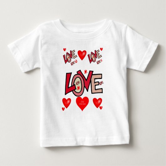 Baby T-shirt Valentijnsdag (Voorkant)