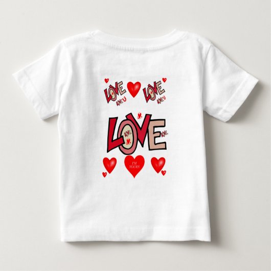 Baby T-shirt Valentijnsdag (Achterkant)