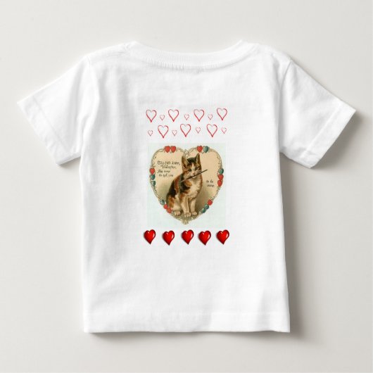 Baby T-shirt Valentijnsdag (Achterkant)