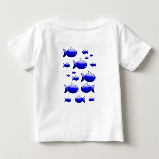 Baby T-shirt vis (Achterkant)
