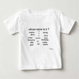 Baby T-shirt, wiens naam is het? door Europol