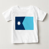 Baby T-Shirt with Flag of Minnesota, USA (Devant)