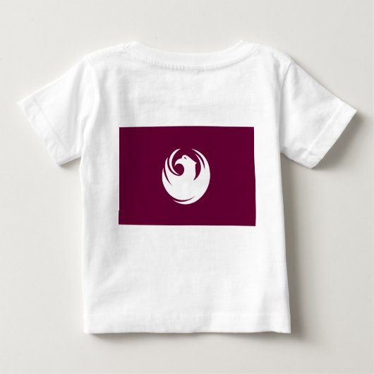 Baby T-Shirt with Flag of Phoenix City (Achterkant)