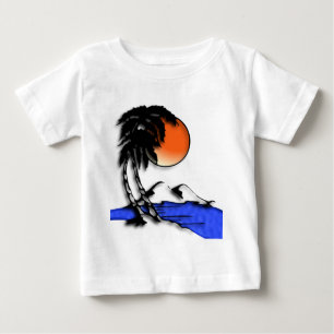 Baby T-Shirten op het eiland Paradise