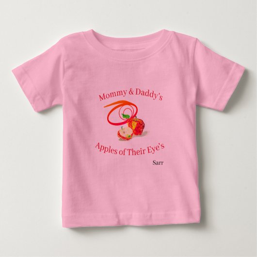 Baby T-shirts: Apple van mijn oog (Voorkant)