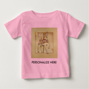 Baby, T - shirts - Paarse Pony Carrousel