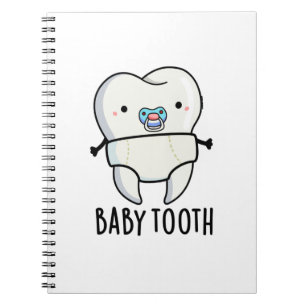 Baby Tand Grappige Tanden Stomme grap  Notitieboek