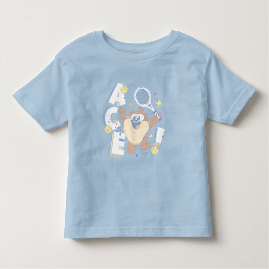 Baby TAZ™ Tennis Ace! Kinder Shirts (Voorkant)