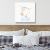 Baby TAZ™ Winterschaatsen Canvas Afdruk (Insitu (Slaapkamer))