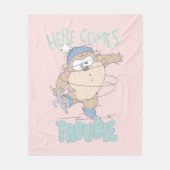 Baby TAZ™ Winterschaatsen Fleece Deken (Voorkant)