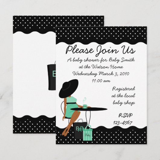 Baby Tea Kaart (Voorkant / Achterkant)