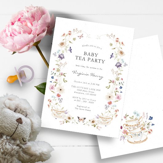Baby Tea Party Shower invitation