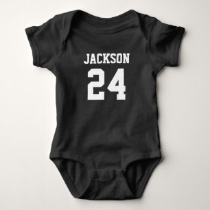 Baby Team Jersey Number en Monogram Romper